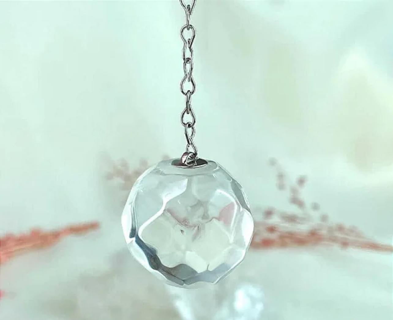 Pêndulo Bola de Cristal Multifacetado